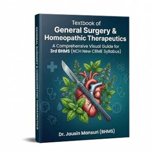 Textbook of General Surgery & Homeopathic Therapeutics for 3rd BHMS | NCH CBME Syllabus | A5 Compact Staple Bound | By Dr. Jausin Mansuri