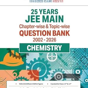 Oswaal JEE Main 25 Years’ (2002-2026) | Chapter-wise & Topic-wise Question Bank: Chemistry | Includes-Jan & Apr 2026 Papers Fully Solved | Latest Edition for 2027 Exam