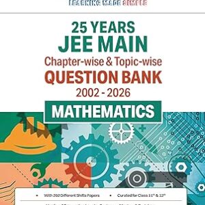 Oswaal JEE Main 25 Years’ (2002-2026) | Chapter-wise & Topic-wise Question Bank: Mathematics | Includes-Jan & Apr 2026 Papers Fully Solved | Latest Edition for 2027 Exam