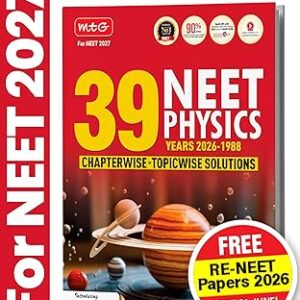 MTG NEET PYQ 39 Years Physics Book For 2026-2027 Exam | Chapterwise Topicwise Solved Question Papers | Free Video Solutions | AI Powered Digital Resource