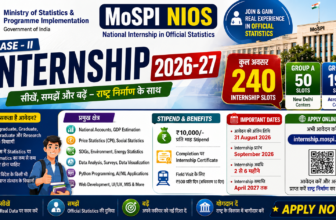 MoSPI NIOS Internship 2026-27