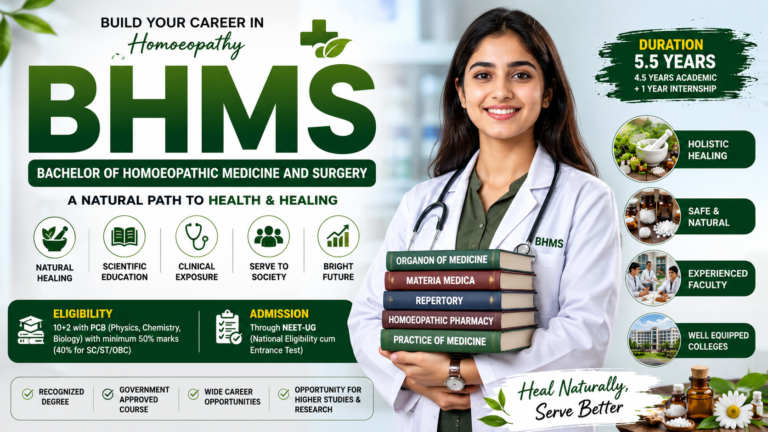 BHMS Course 2026: Eligibility, NEET, Admission, Duration, Subjects & Career
