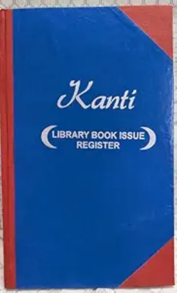 Kanti Library Book Issue Register, 192 Pages [96 Sheets] Hardcover, Bilingual English-Hindi Format, Professional Record Keeping Log Book