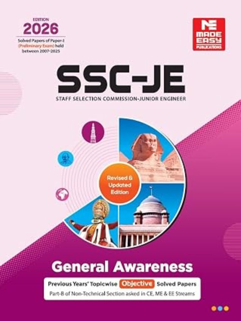 SSC-JE 2026: General Awareness Previous Year Objective Solved Papers