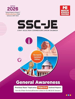 SSC-JE 2026: General Awareness Previous Year Objective Solved Papers - Image 1