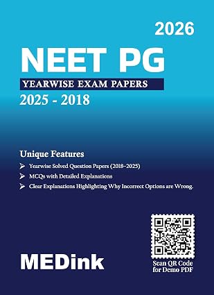 NEET PG Yearwise Solved Question Papers (PYQ) for 2026 Exam | 2018–2025 Previous Year Question Papers with Detailed Explanations - Image 1