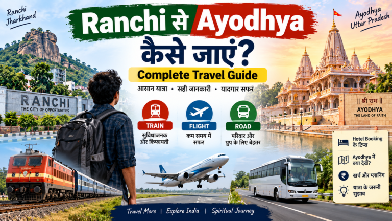 Ranchi से Ayodhya कैसे जाएं? Train, Flight & Road Complete Guide